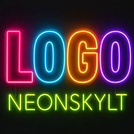 Anpassad Neonskylt Din Logo -  Din logo i Neon belysning!