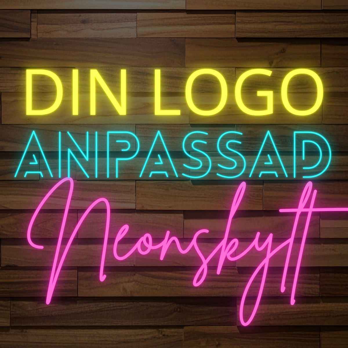 Gör egen designad Neonskylt - Skicka din logo & få en offert av din personliga Neonskylt