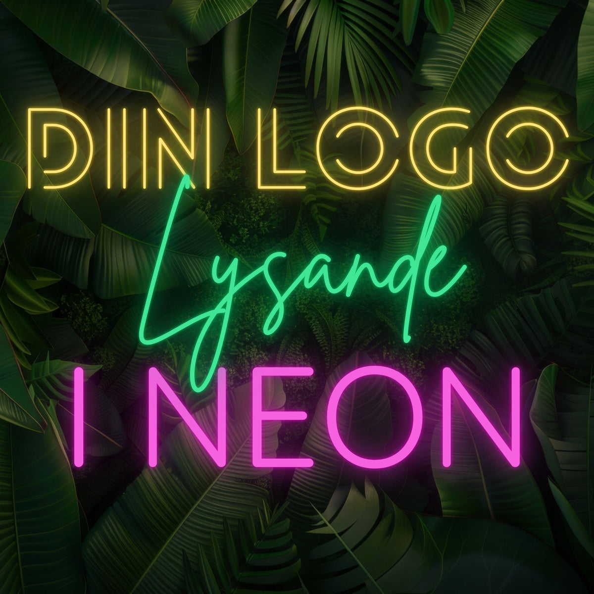 Neonskylt Logo - Egen design tillverkad med modern LED-teknik för lång hållbarhet