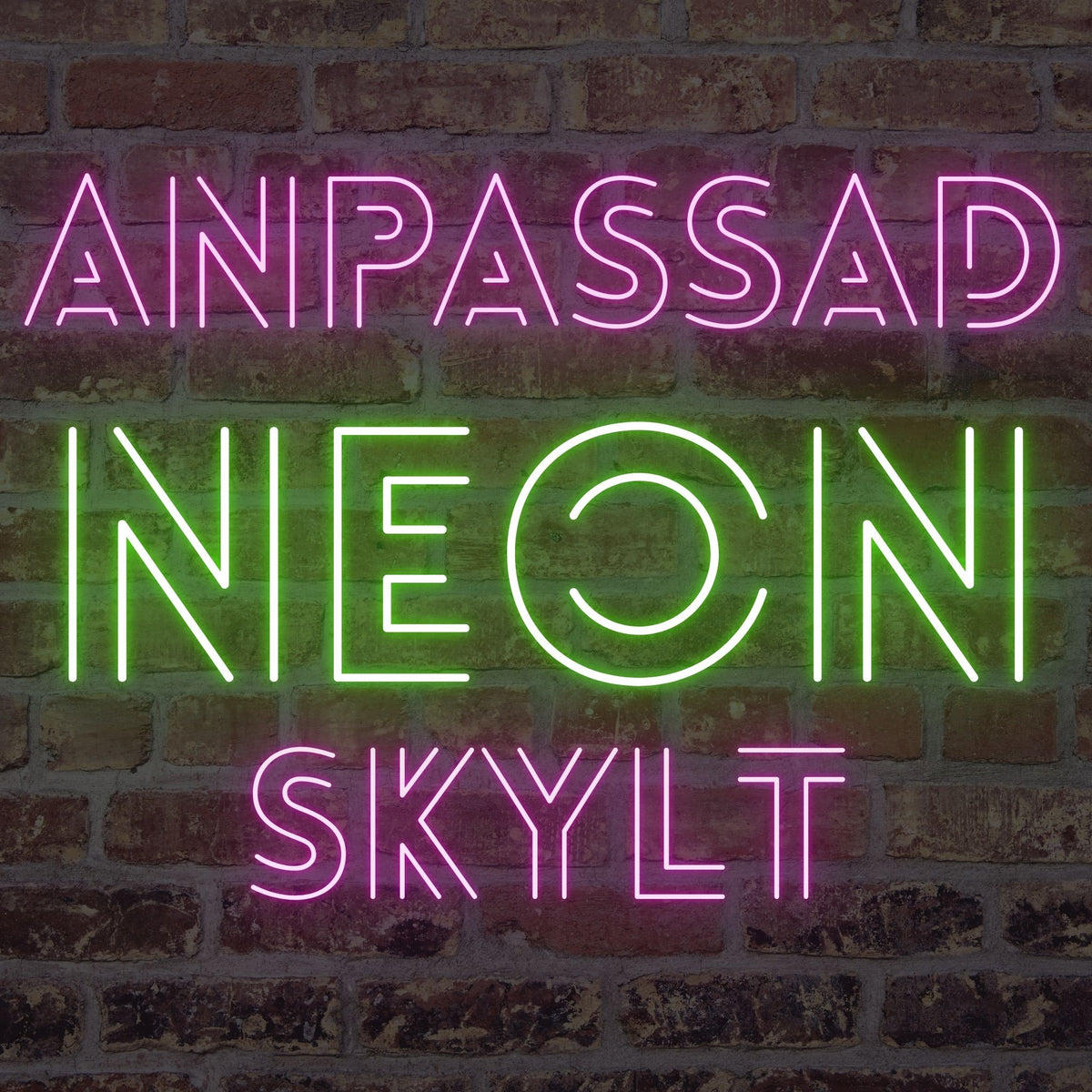 Neonskylt Custom Logo - Skicka din logo & få en design kostnadsfritt!