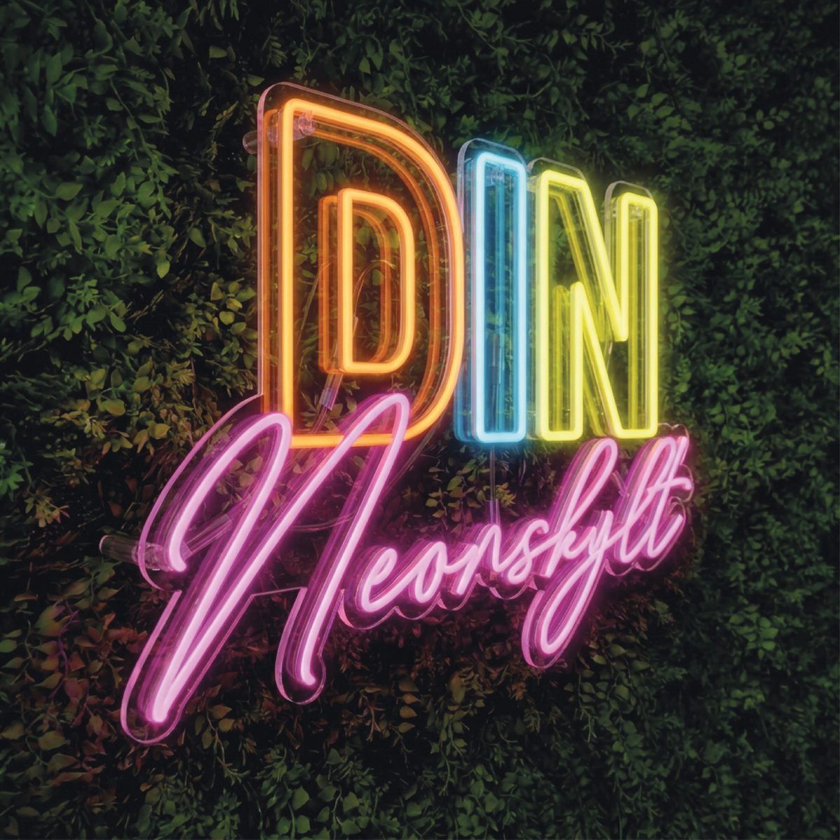 Neonskylt din LOGO i lysande färger - Designa din egen Neonskylt