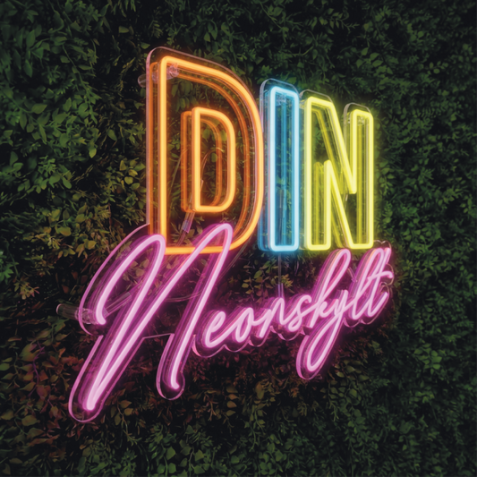 Neonskylt din LOGO i lysande färger - Designa din egen Neonskylt