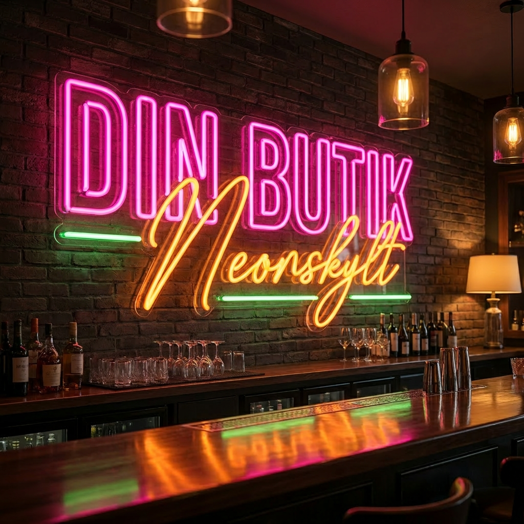 Butiksskyltar i LED-Neon